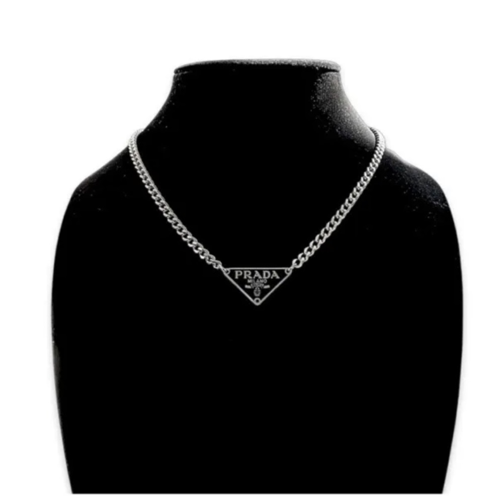 Prada Triangle Necklace - Picture 2 of 3